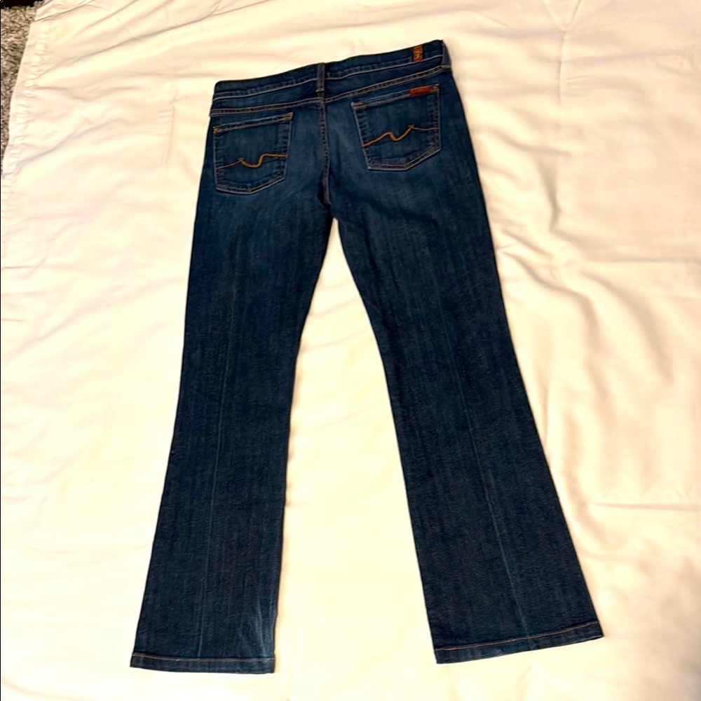 7 FOR ALL MANKIND: BOOTCUT JEANS  SIZE 30  INSEAM 29